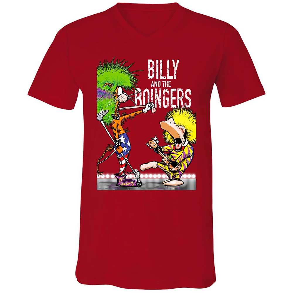 Unisex V-Neck T-Shirt - 1TYC5ZNR - Red - 6