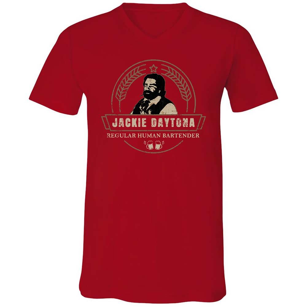 Unisex V-Neck T-Shirt - U41WMN4X - Red - 6
