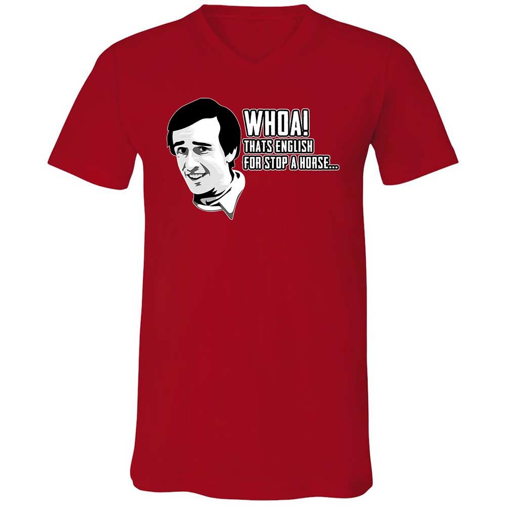 Unisex V-Neck T-Shirt - Z1CLFRU4 - Red - 6