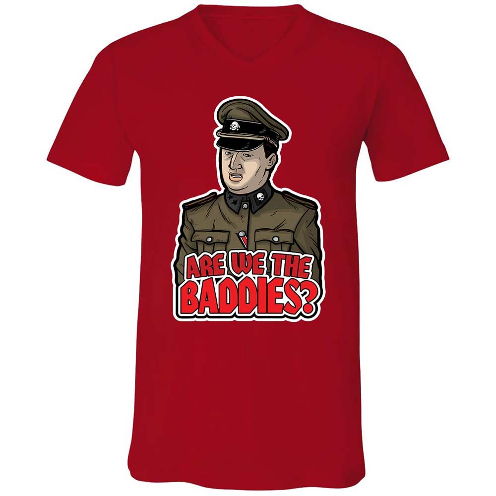 Unisex V-Neck T-Shirt - T4VSMETK - Red - 6