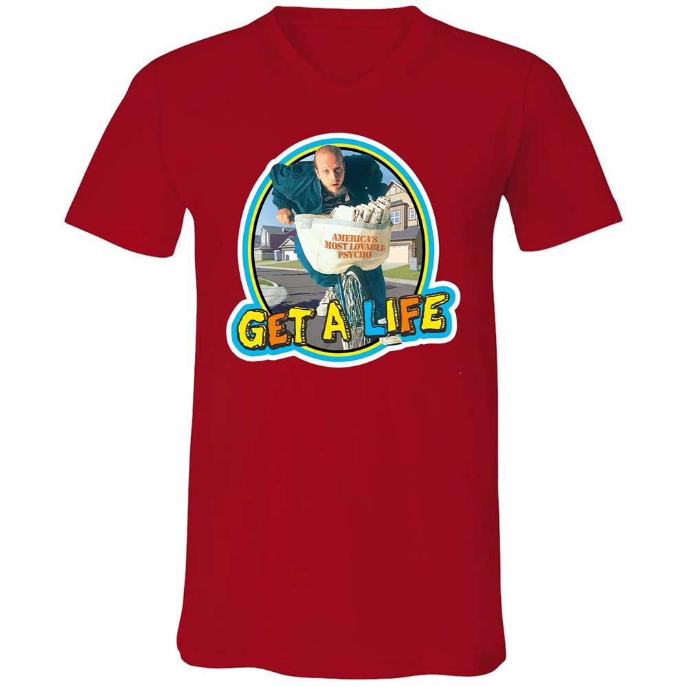 Unisex V-Neck T-Shirt - XKZX3QKN - Red - 6