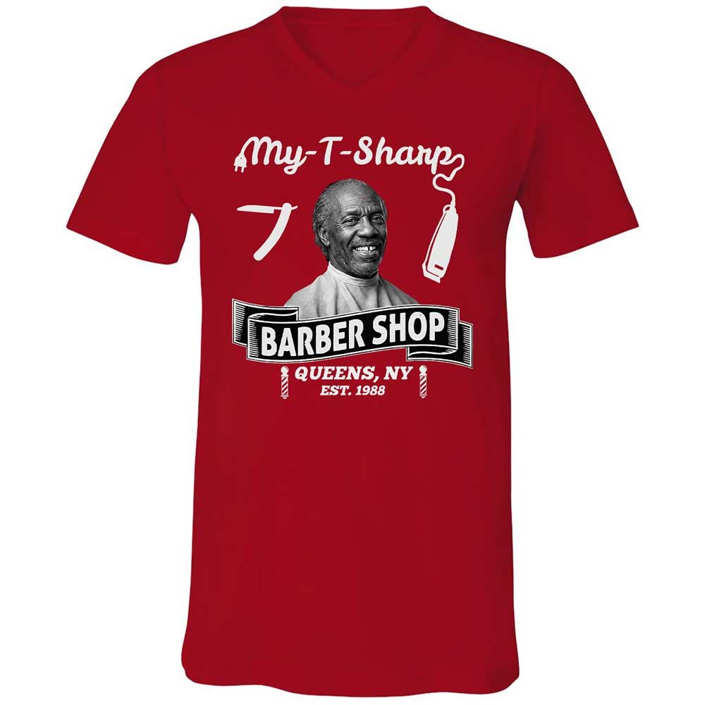Unisex V-Neck T-Shirt - SAJXT2FT - Red - 6