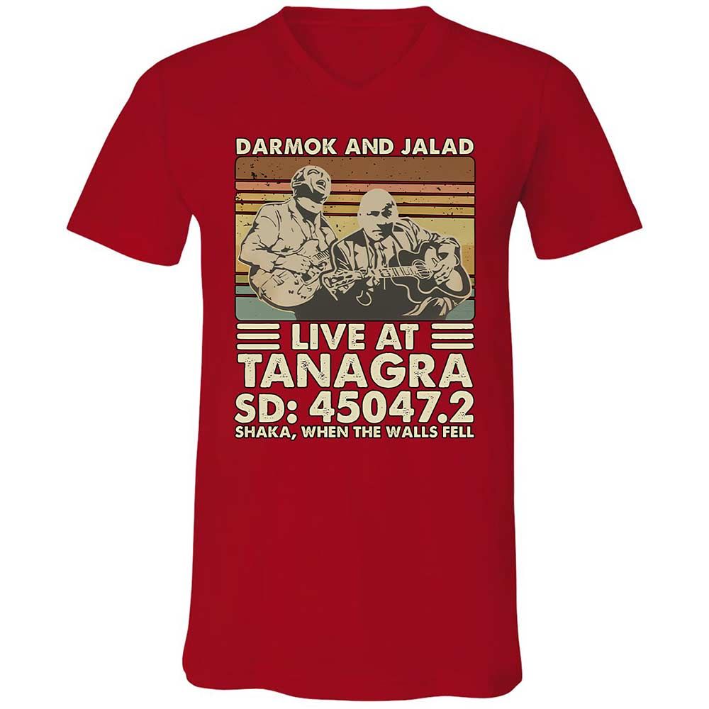 Unisex V-Neck T-Shirt - 1L2HHTDF - Red - 6