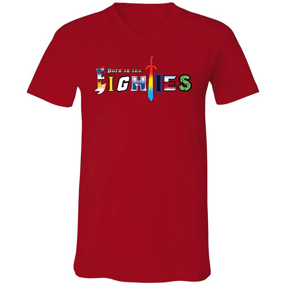 Unisex V-Neck T-Shirt - KYNKF3H1 - Red - 6