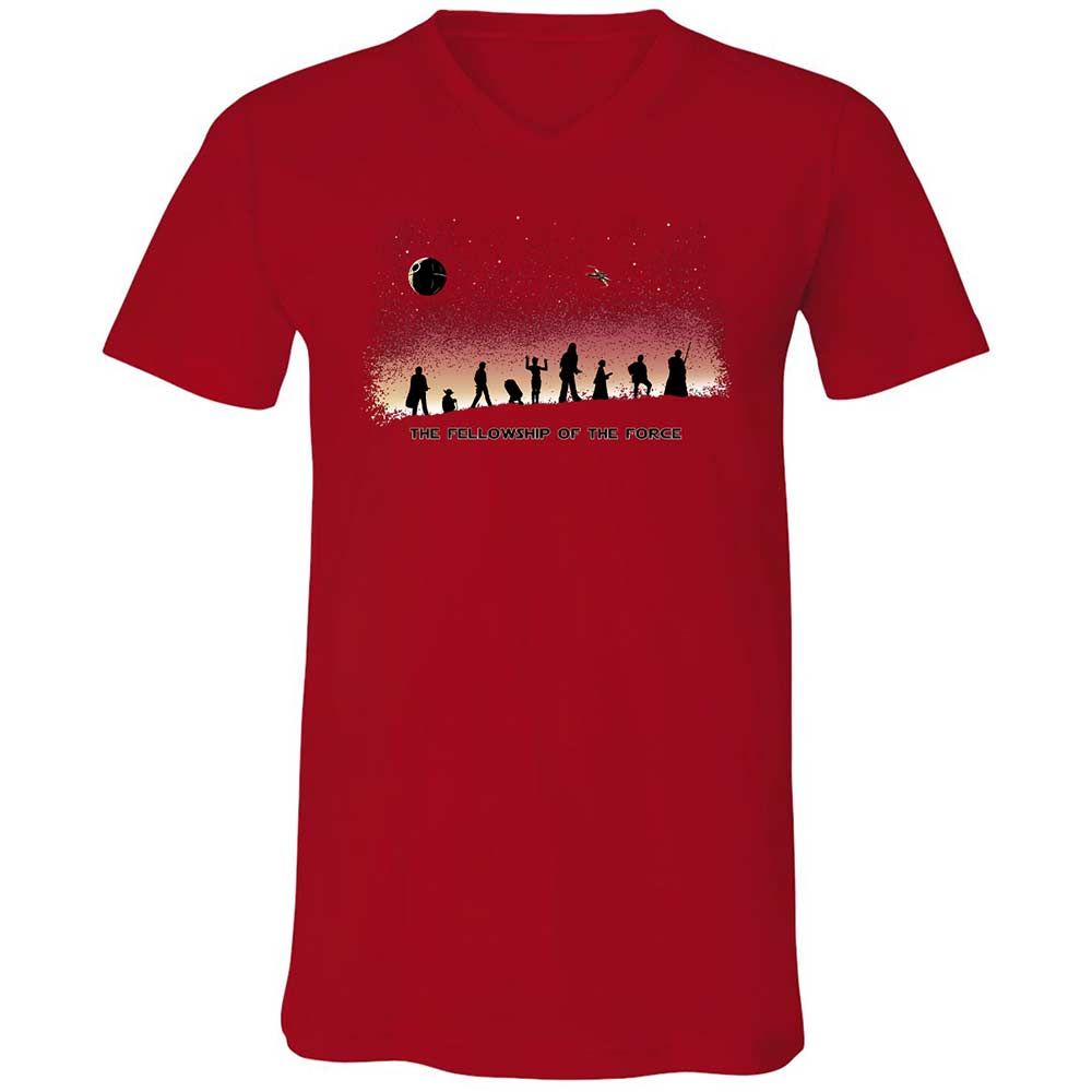 Unisex V-Neck T-Shirt - GEMM24Z9 - Red - 6