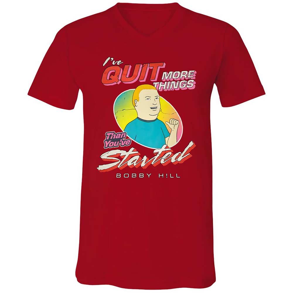 Unisex V-Neck T-Shirt - NXDHJFKH - Red - 6