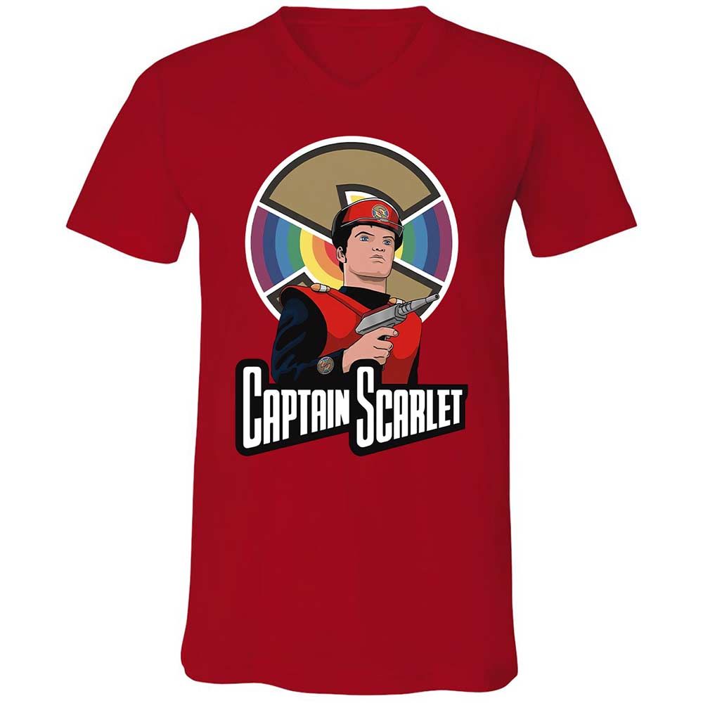 Unisex V-Neck T-Shirt - 4NJ375XF - Red - 6