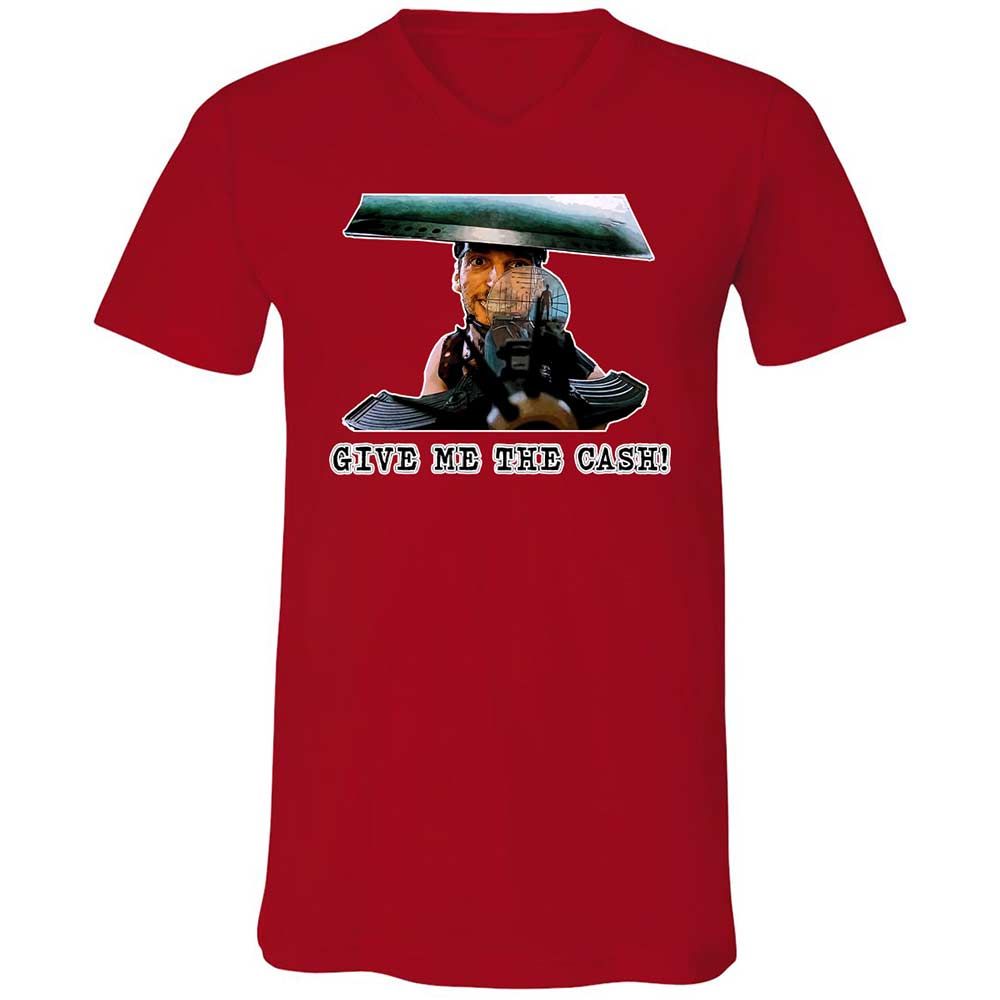 Unisex V-Neck T-Shirt - CF7NGZ5Y - Red - 6