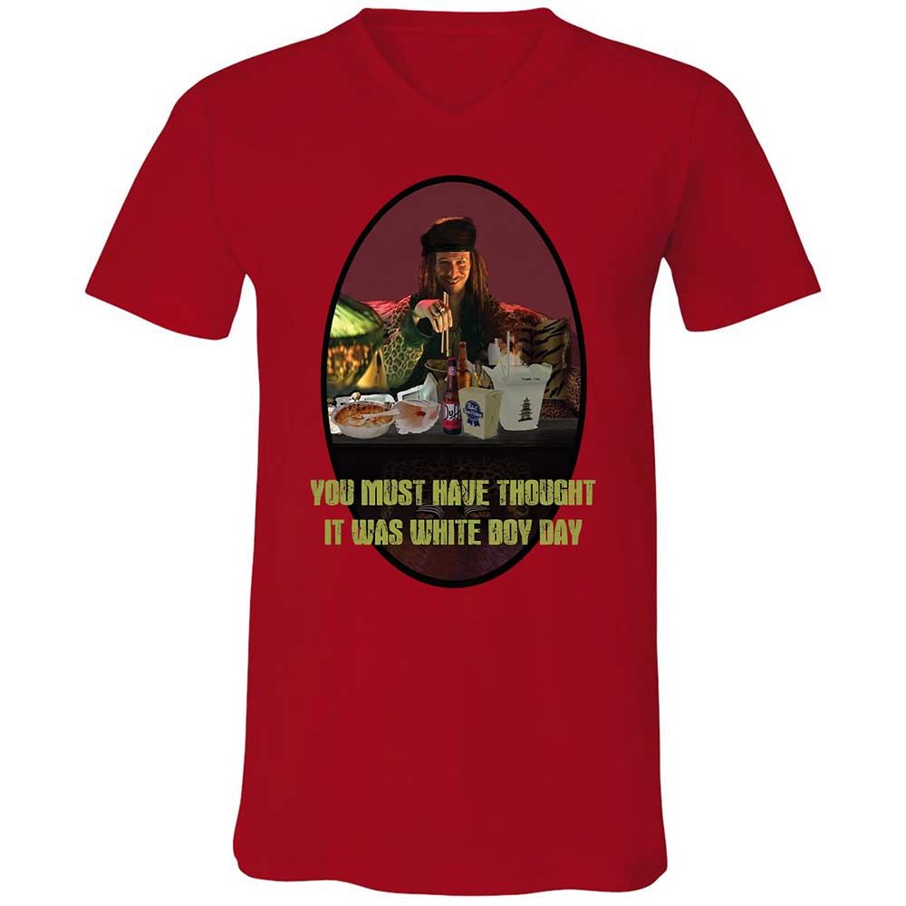 Unisex V-Neck T-Shirt - KWL4XA13 - Red - 6