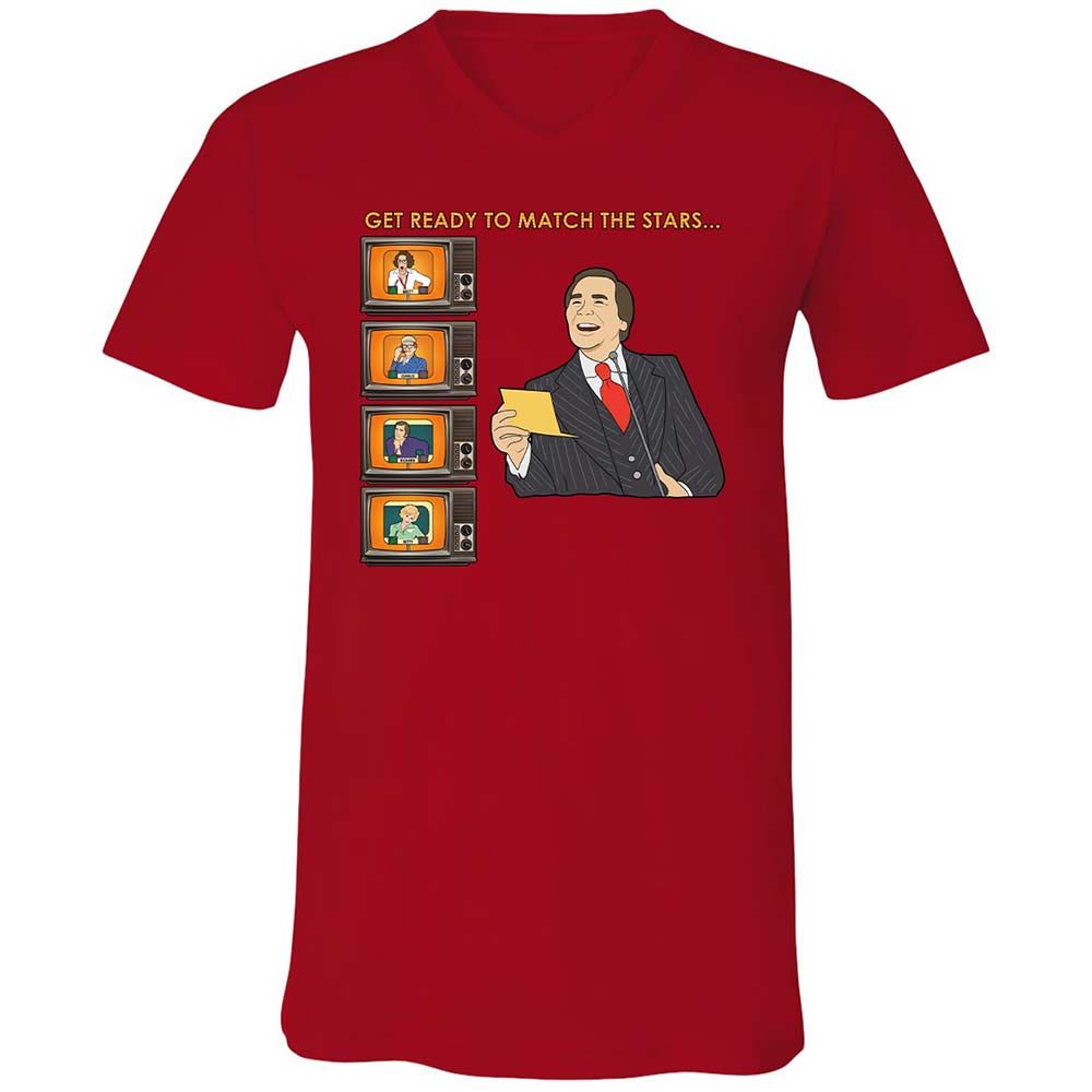 Unisex V-Neck T-Shirt - 2JUL9VCJ - Red - 6