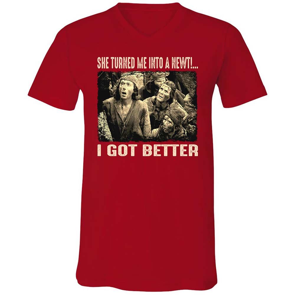 Unisex V-Neck T-Shirt - BPXQG833 - Red - 6