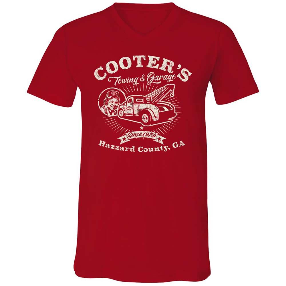 Unisex V-Neck T-Shirt - 6DJLME9A - Red - 6