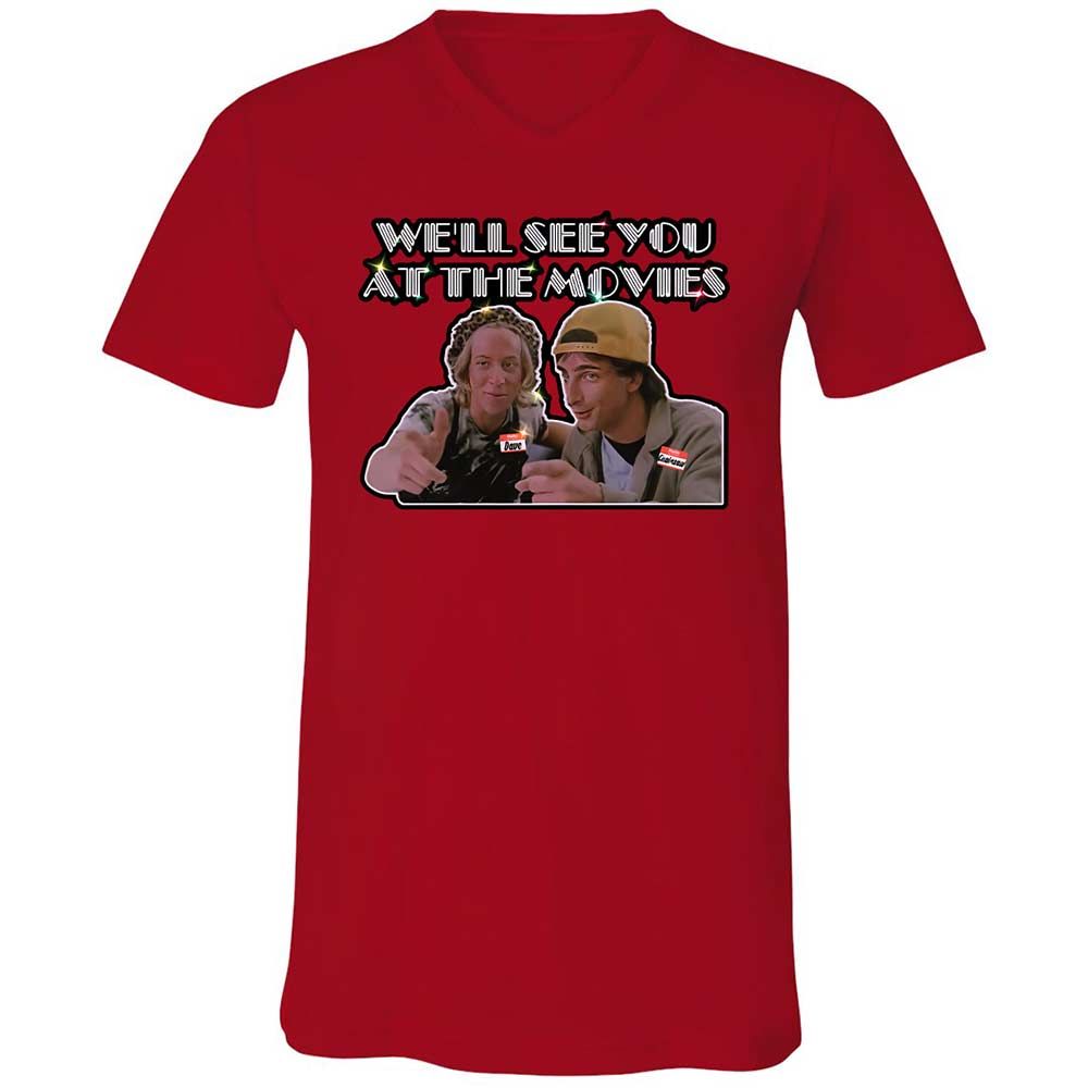 Unisex V-Neck T-Shirt - NZAJ9W88 - Red - 6