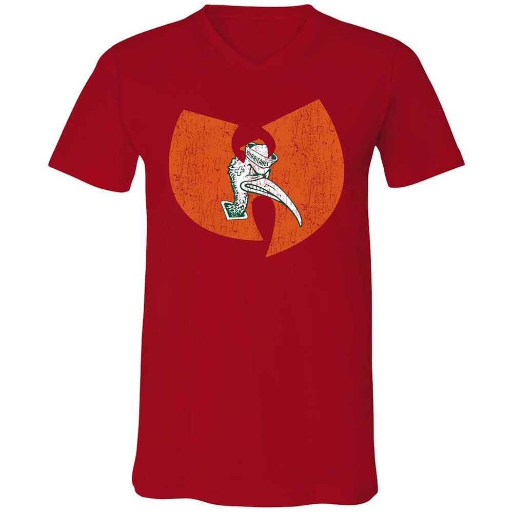 Unisex V-Neck T-Shirt - 664ZFFS9 - Red - 6