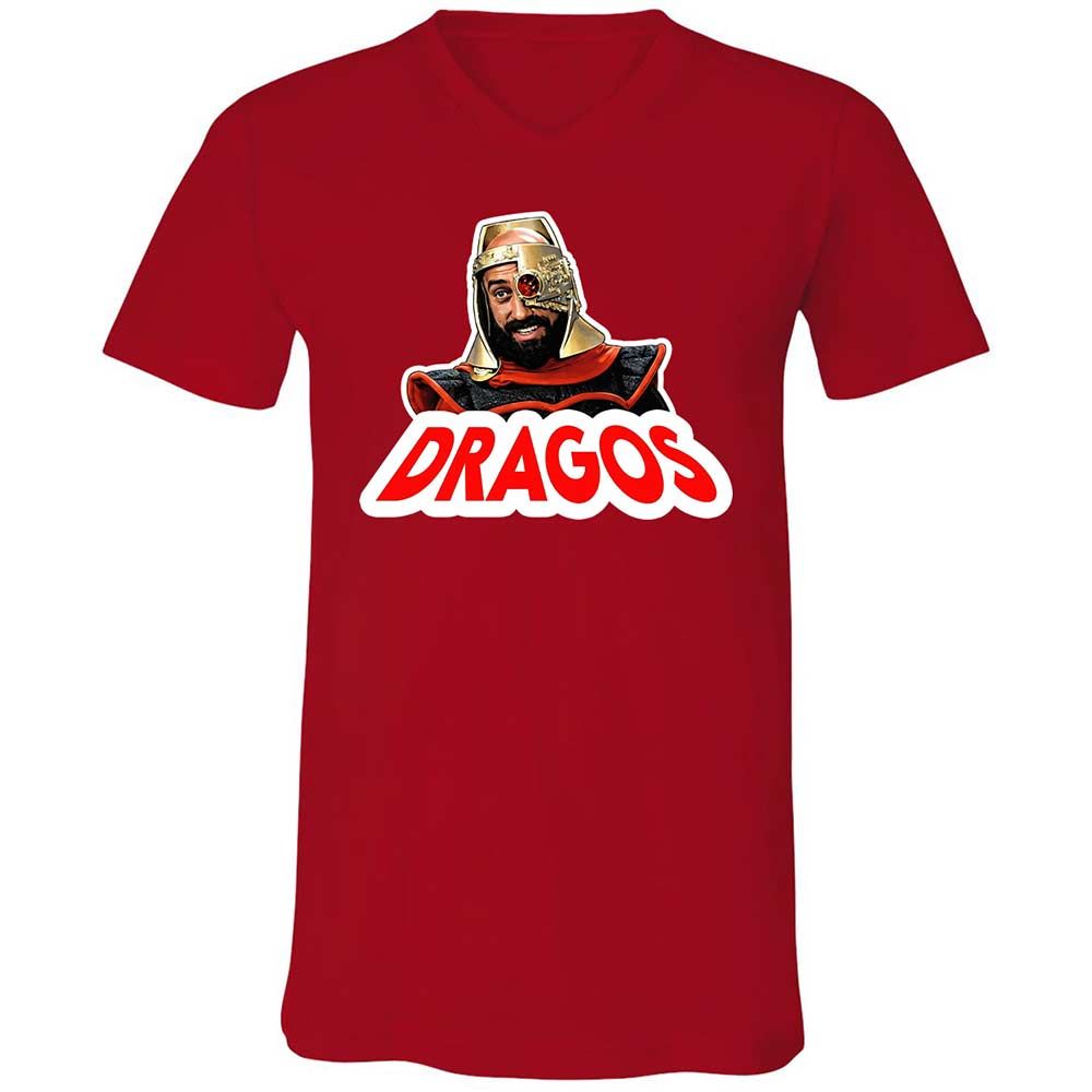 Unisex V-Neck T-Shirt - CNU6XPSE - Red - 6