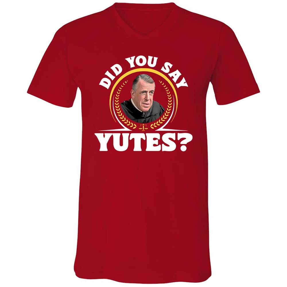 Unisex V-Neck T-Shirt - VM2GW4CU - Red - 6