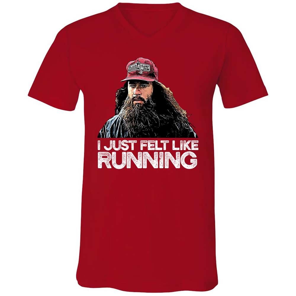 Unisex V-Neck T-Shirt - PW8EE6XV - Red - 6