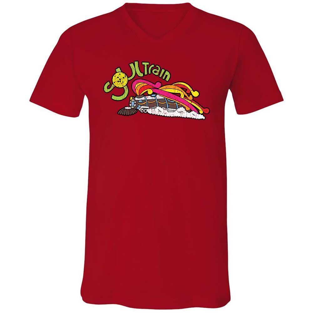 Unisex V-Neck T-Shirt - X5GFR4KM - Red - 6