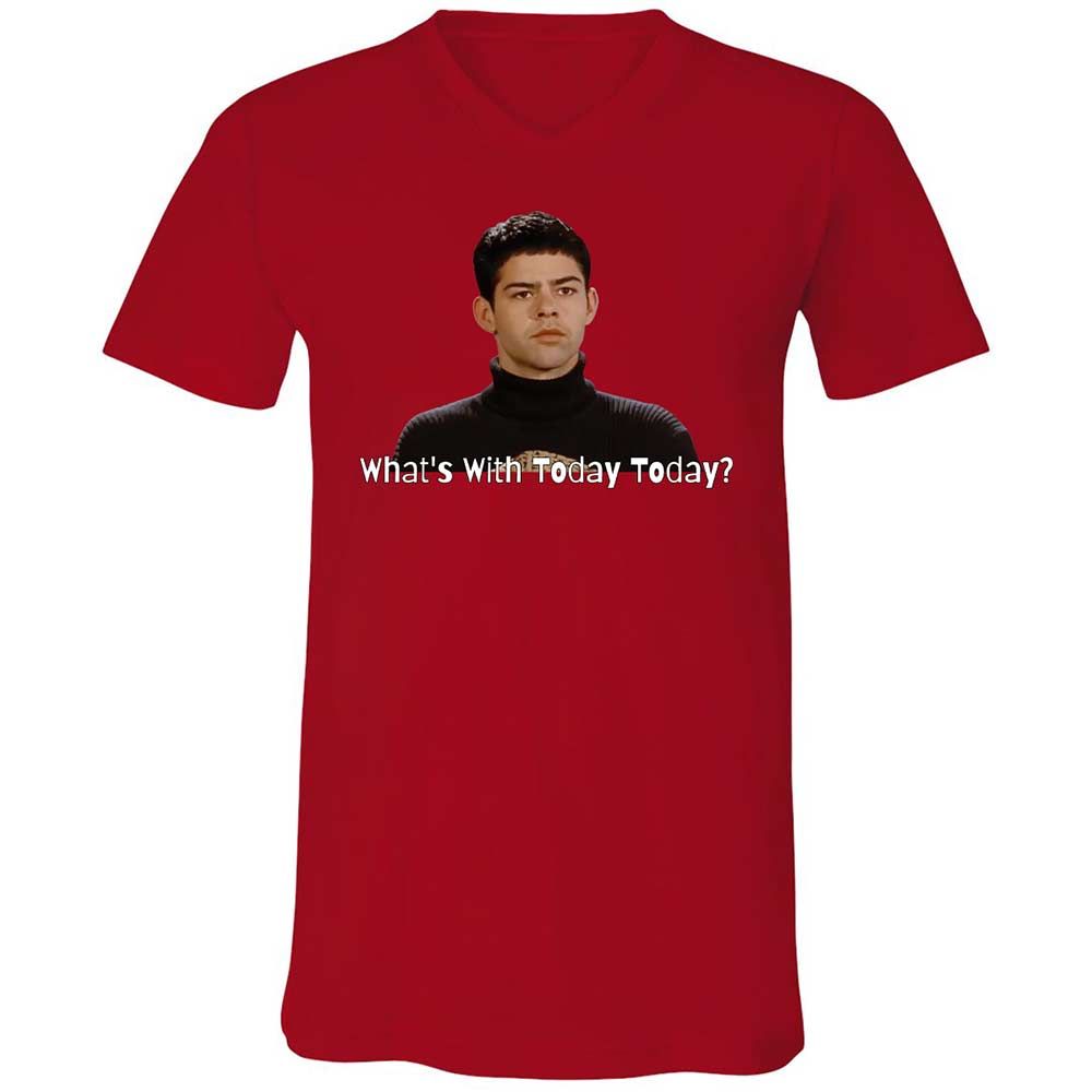 Unisex V-Neck T-Shirt - D8DMLAUE - Red - 6