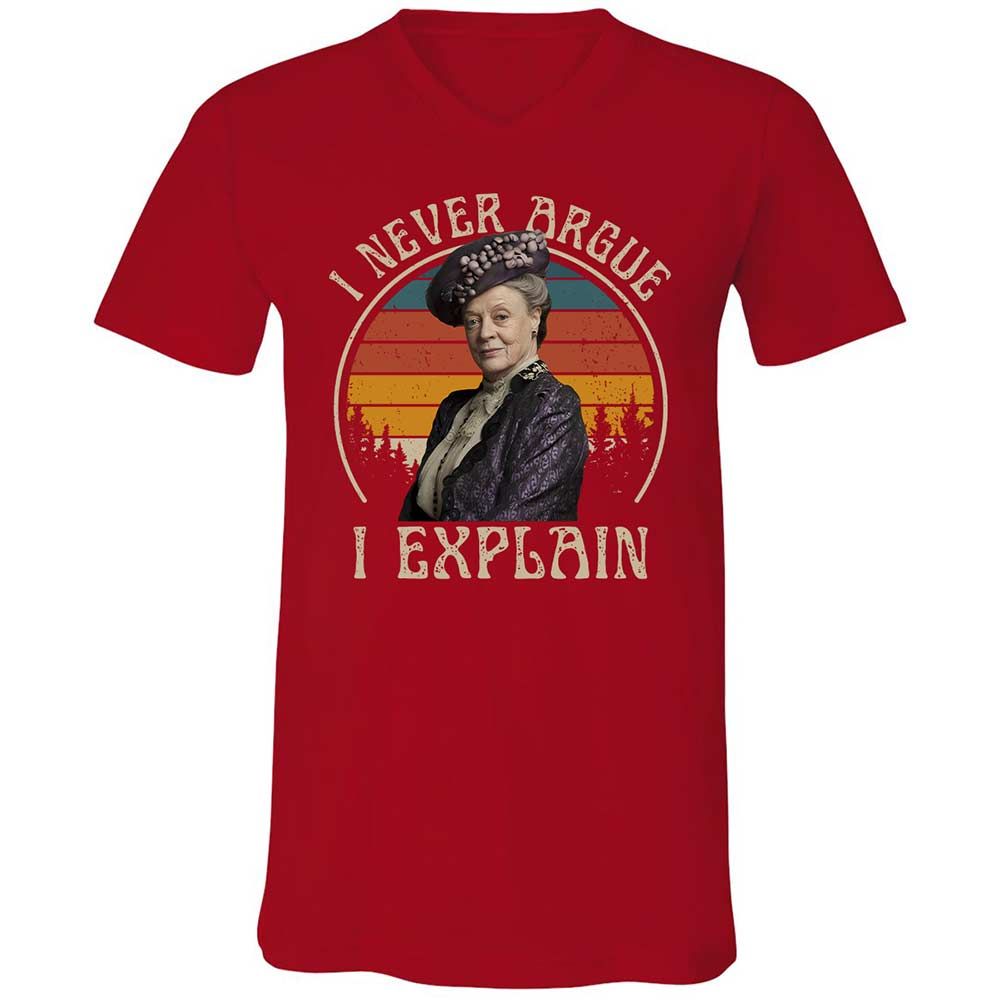 Unisex V-Neck T-Shirt - V9F3MAJH - Red - 6