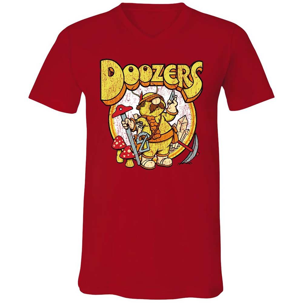 Unisex V-Neck T-Shirt - KM9LWY4G - Red - 6