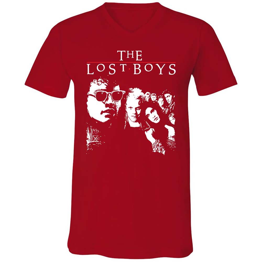 Unisex V-Neck T-Shirt - 187PTJEQ - Red - 6
