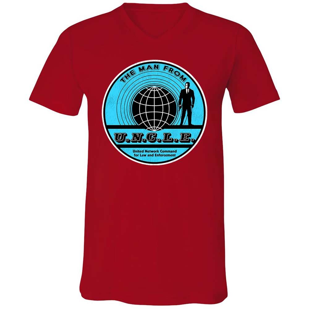 Unisex V-Neck T-Shirt - GYJRTSZD - Red - 6