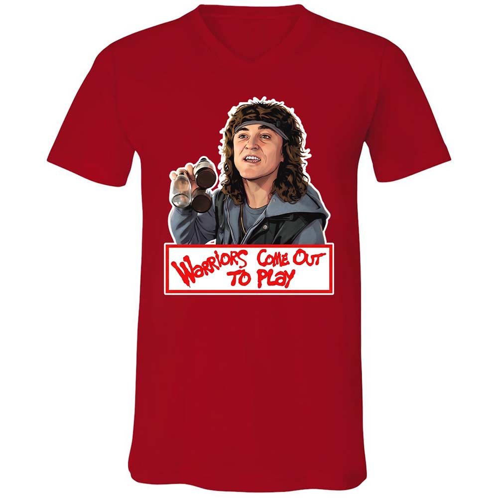 Unisex V-Neck T-Shirt - CEZQG2CL - Red - 6
