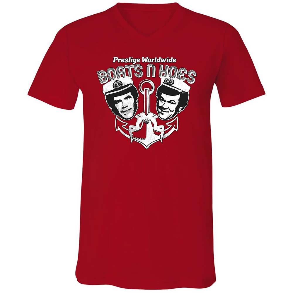 Unisex V-Neck T-Shirt - R9SCBAQ6 - Red - 6