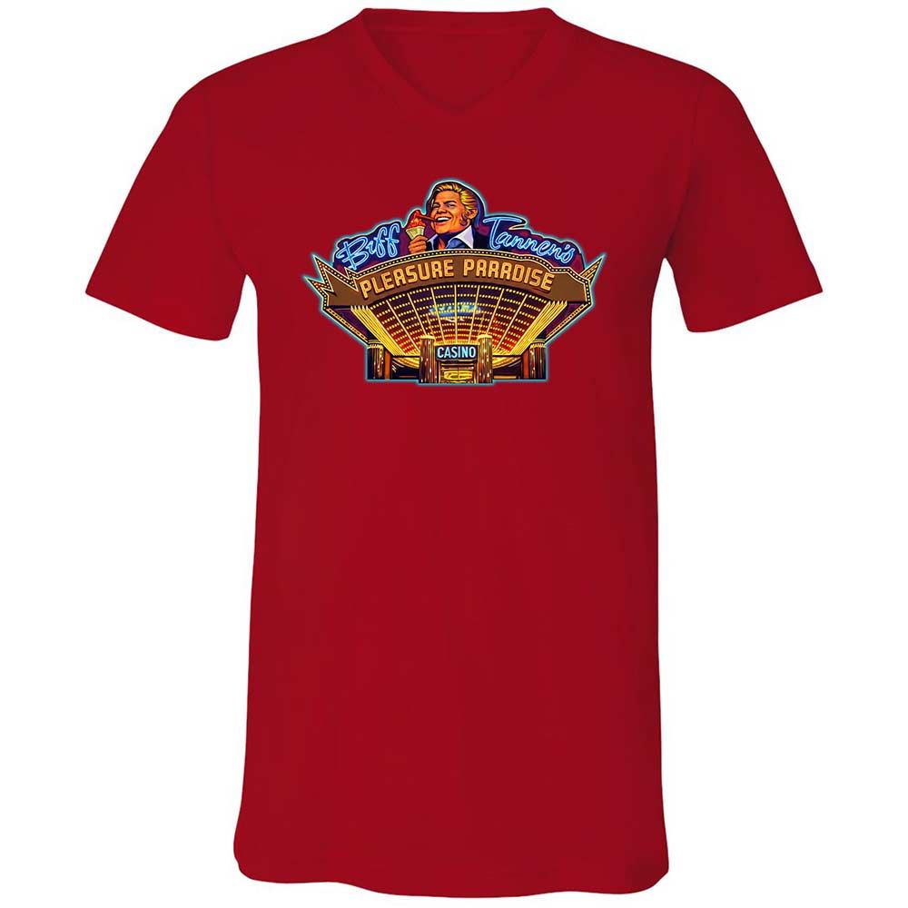 Unisex V-Neck T-Shirt - 4ABQP2TD - Red - 6
