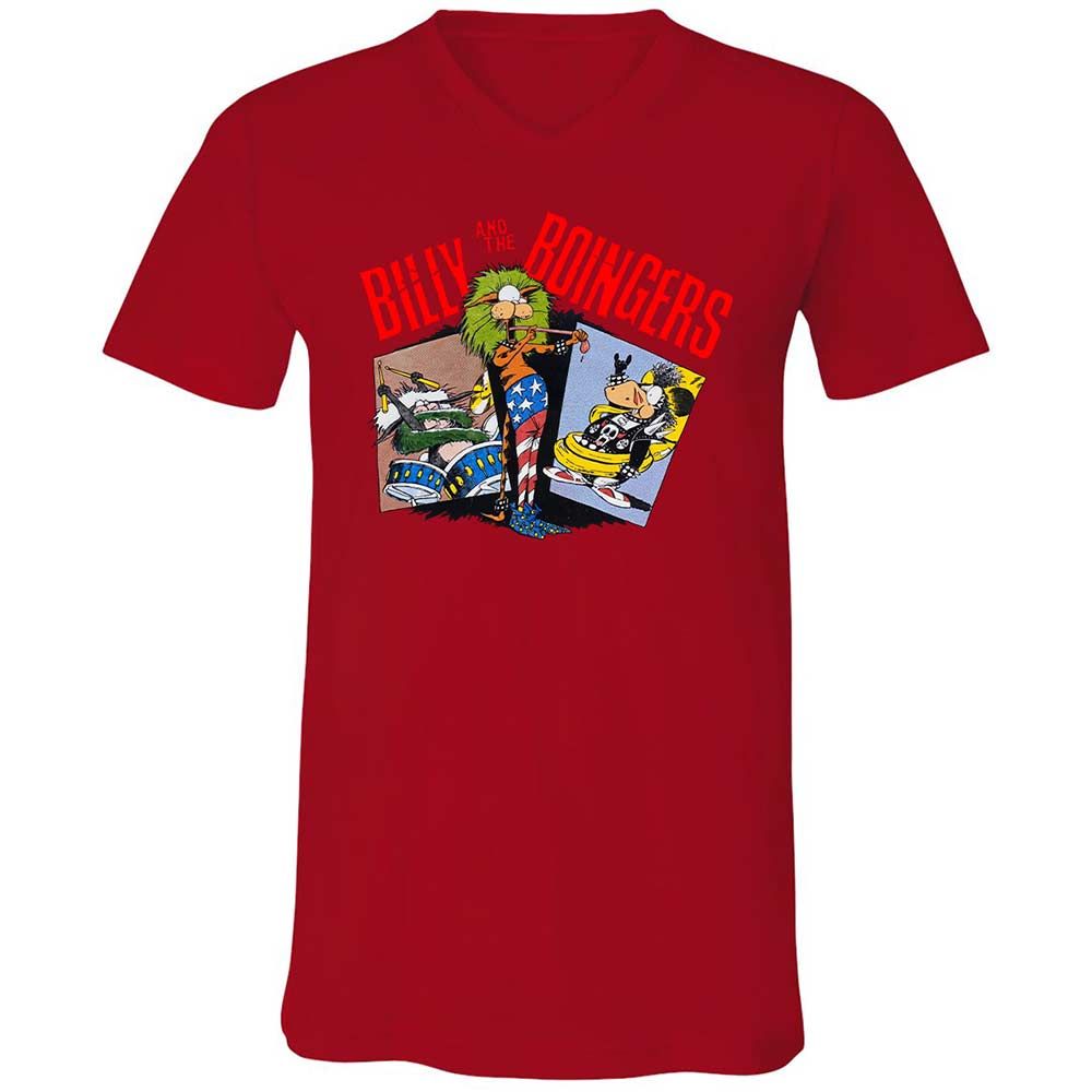 Unisex V-Neck T-Shirt - QX2GADAT - Red - 6