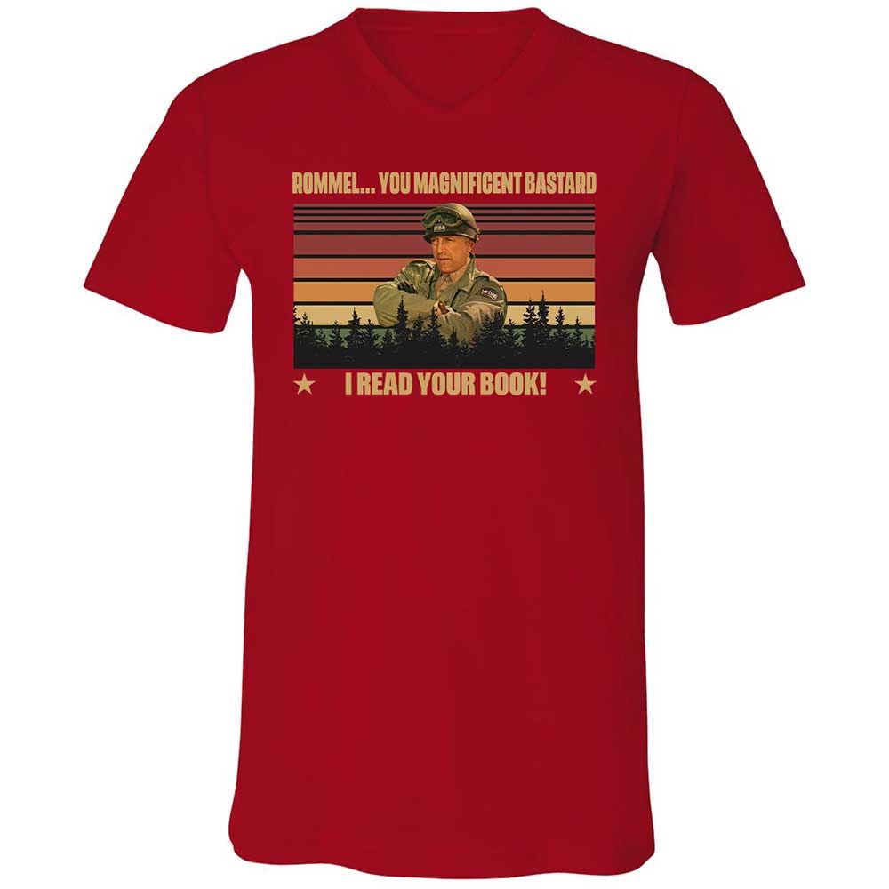 Unisex V-Neck T-Shirt - RA5WNKBZ - Red - 6