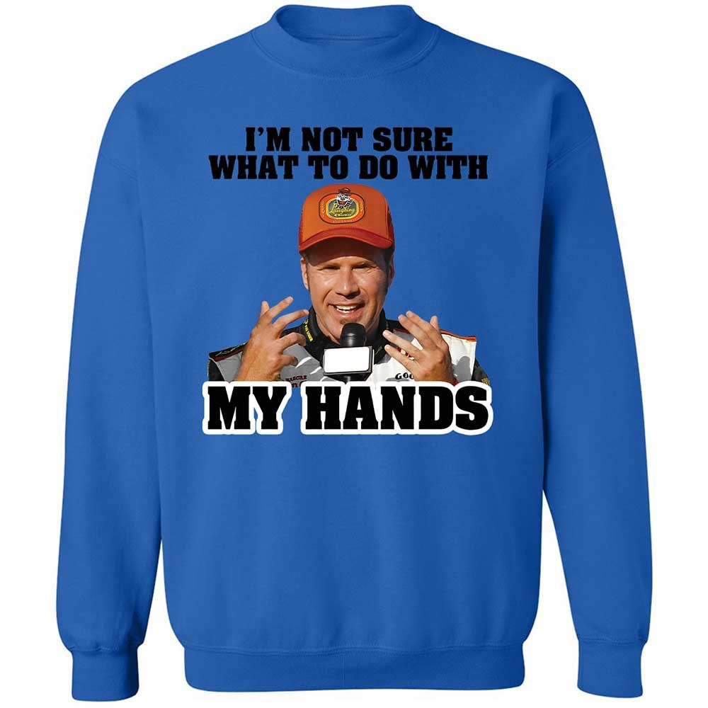 I'm Not Sure What To Do With My Hands - Royal - 6