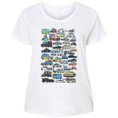 Ladies Curvy Jersey - ZN5178ZT - White - 6