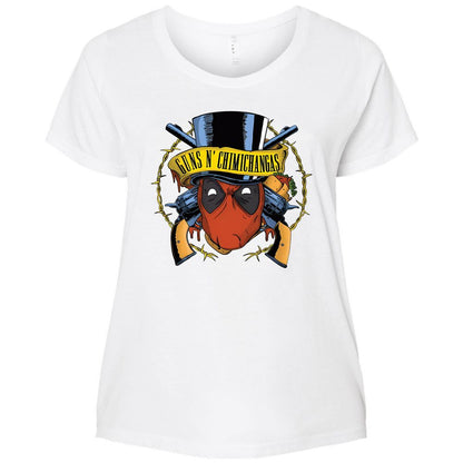 Ladies Curvy Jersey - YQV3Y9JP - White - 6