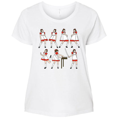 Ladies Curvy Jersey - PTXJHFHP - White - 6