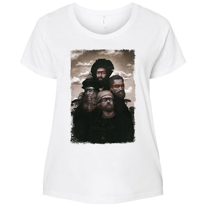 Ladies Curvy Jersey - 6FMKR3E9 - White - 6