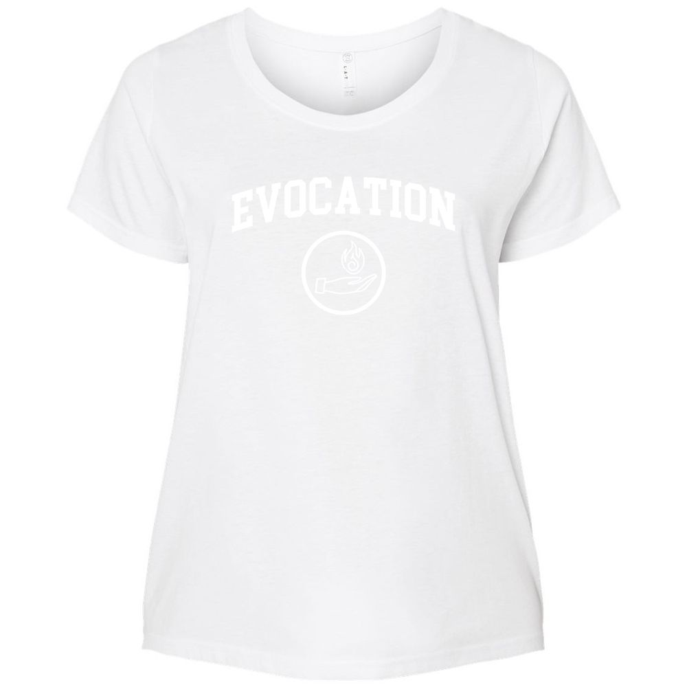 Ladies Curvy Jersey - 6EQN9AHJ - White - 6