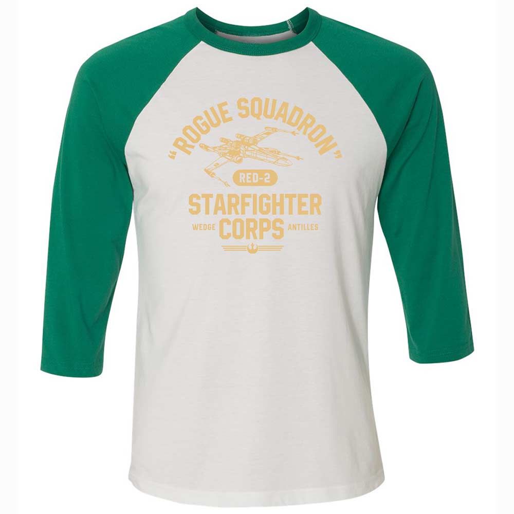 Unisex 3/4 Baseball Tee - R6PMQF4B - White/Kelly - 6