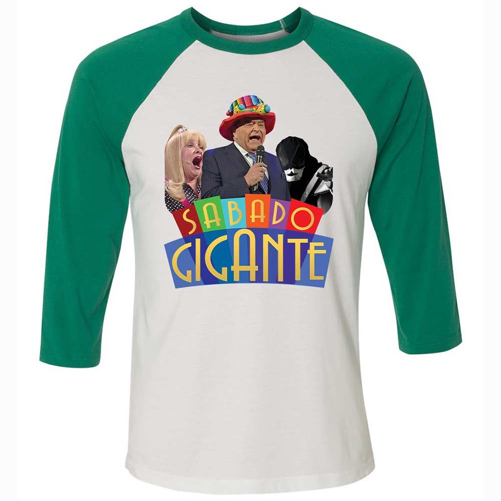 Unisex 3/4 Baseball Tee - TGPRZWYY - White/Kelly - 6