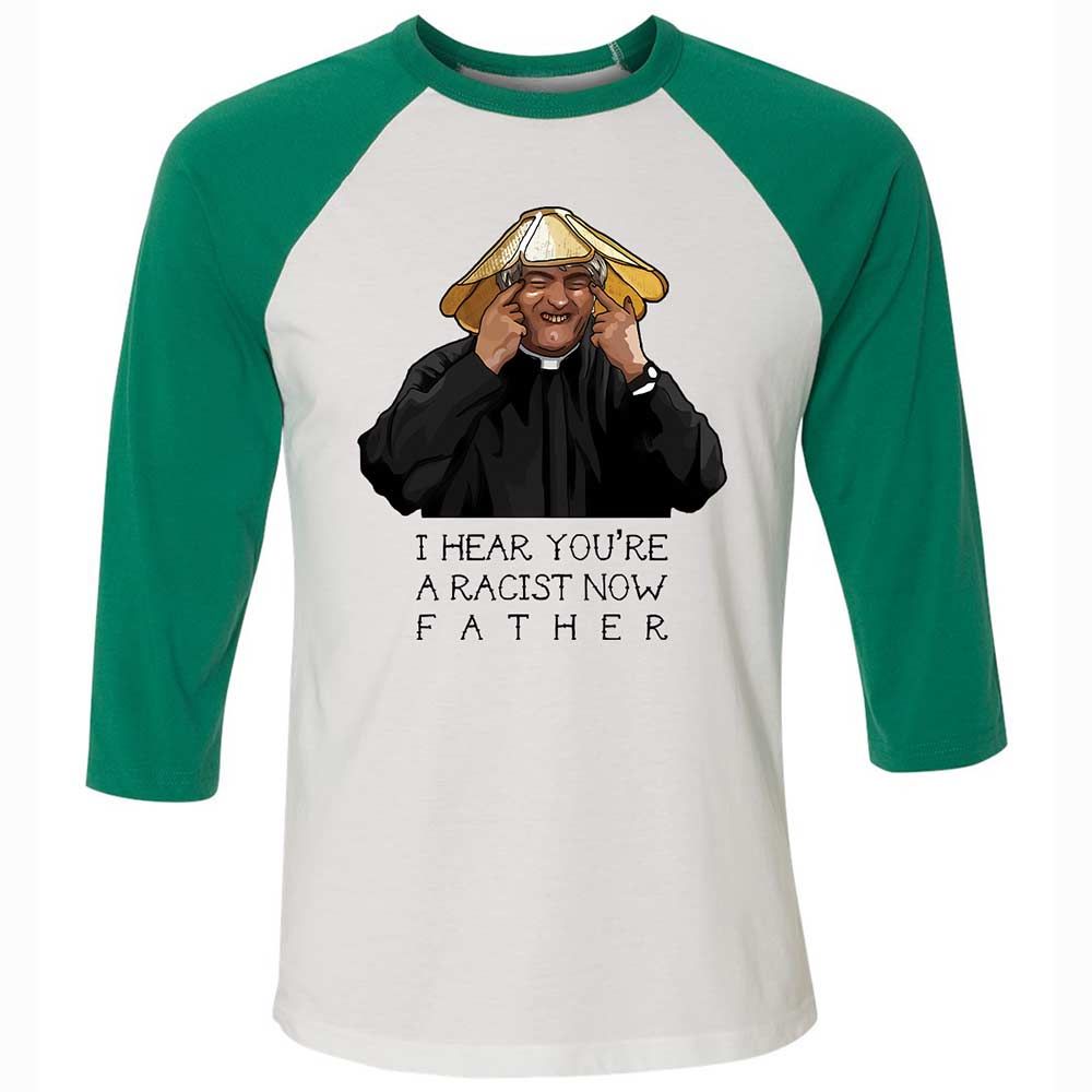 Unisex 3/4 Baseball Tee - G3M8BYR3 - White/Kelly - 6