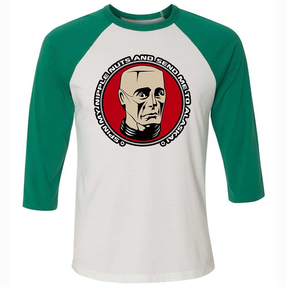 Unisex 3/4 Baseball Tee - 1WRQ2HGK - White/Kelly - 6