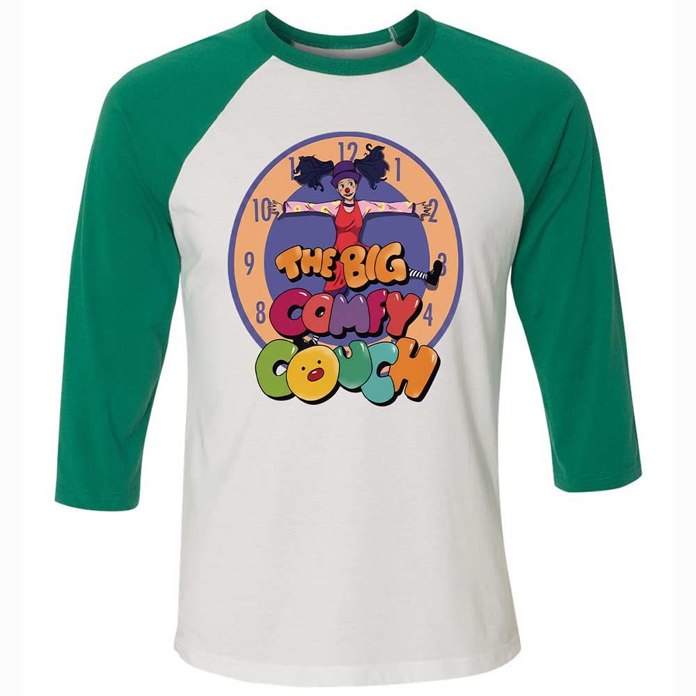 Unisex 3/4 Baseball Tee - 4D3B2EBE - White/Kelly - 6