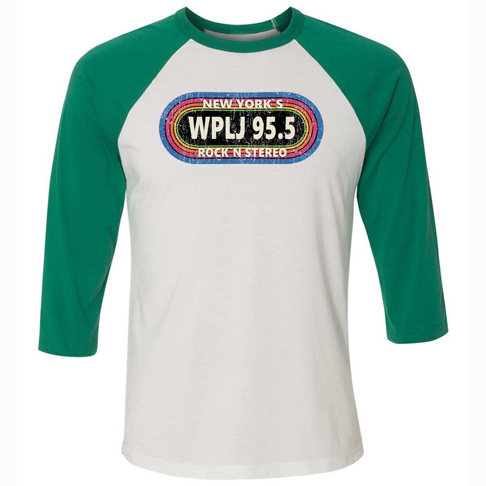 Unisex 3/4 Baseball Tee - UVE7JNBG - White/Kelly - 6