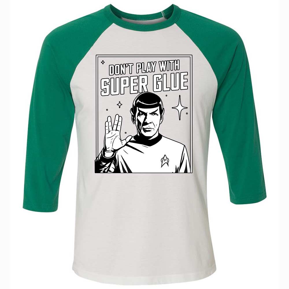 Unisex 3/4 Baseball Tee - BQHC8QQZ - White/Kelly - 6