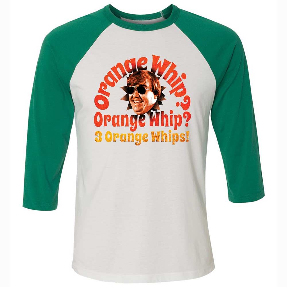 Unisex 3/4 Baseball Tee - 17RK3ZMF - White/Kelly - 6