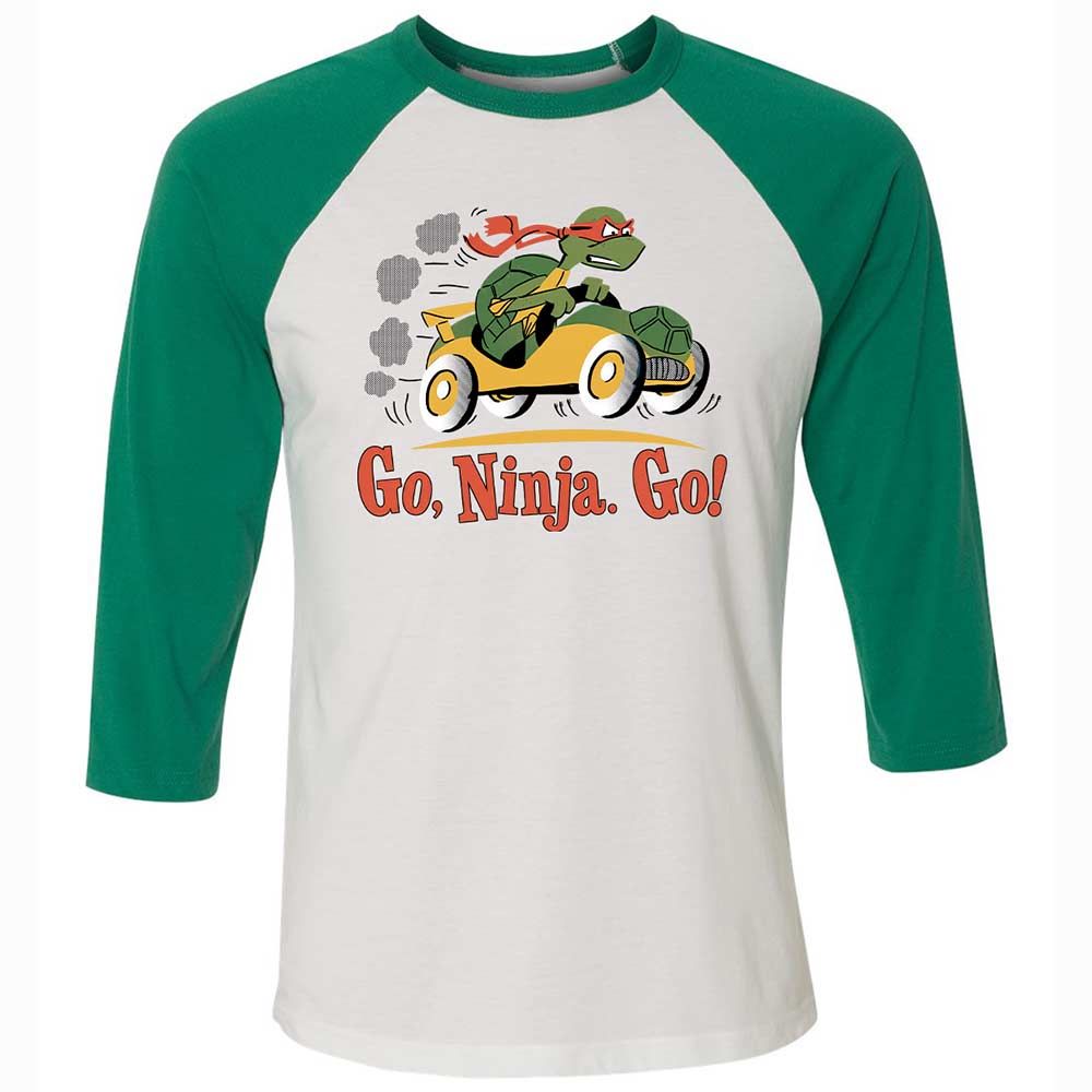 Unisex 3/4 Baseball Tee - F6ZCG5YA - White/Kelly - 6