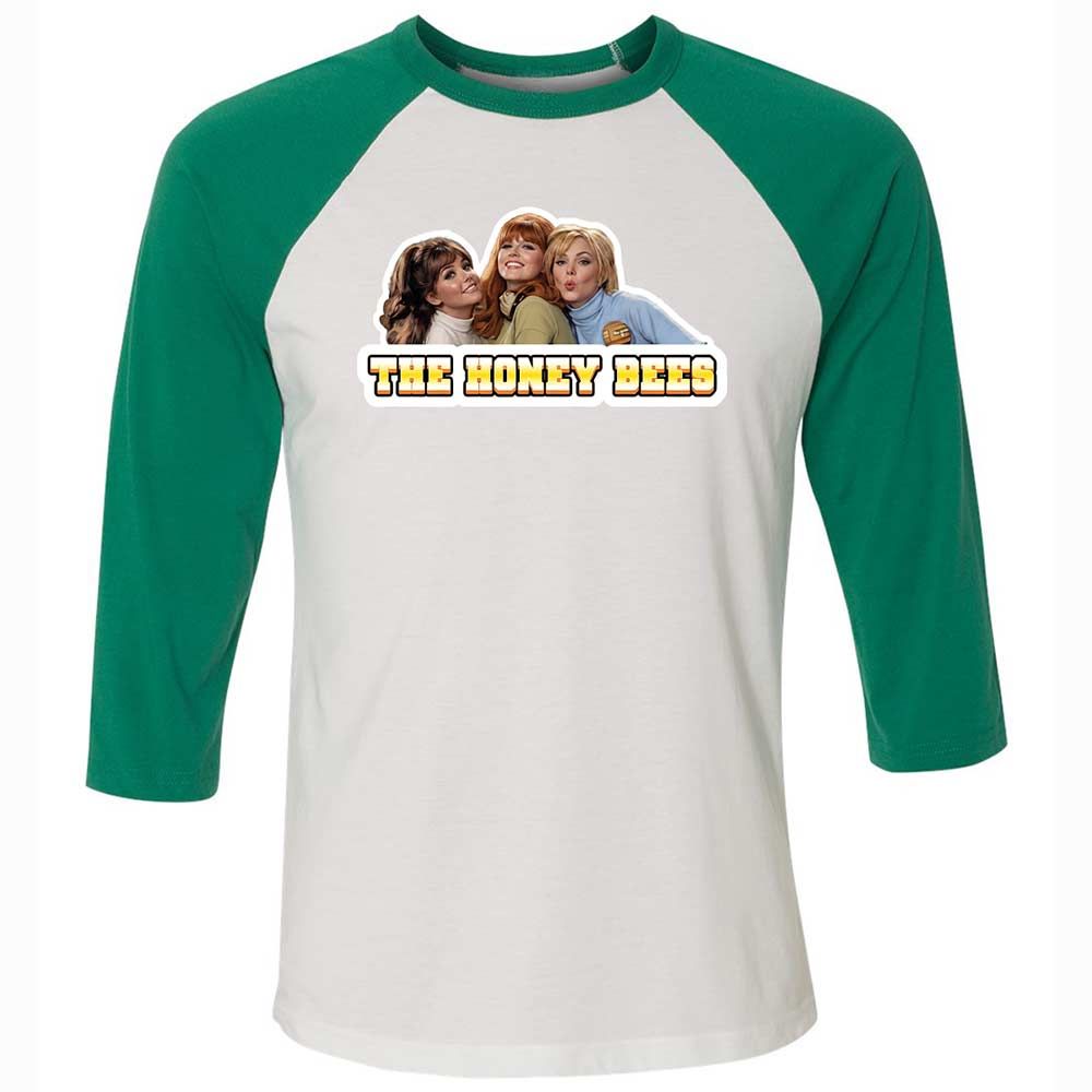 Unisex 3/4 Baseball Tee - E48RGWYZ - White/Kelly - 6