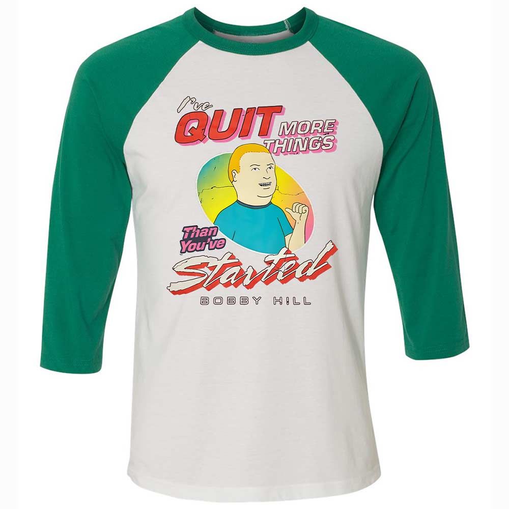 Unisex 3/4 Baseball Tee - QH4V7E6M - White/Kelly - 6