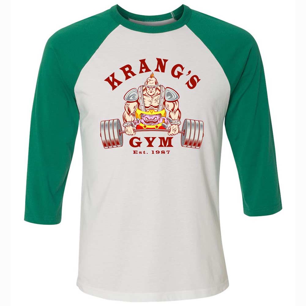 Unisex 3/4 Baseball Tee - 8GFFQMLS - White/Kelly - 6